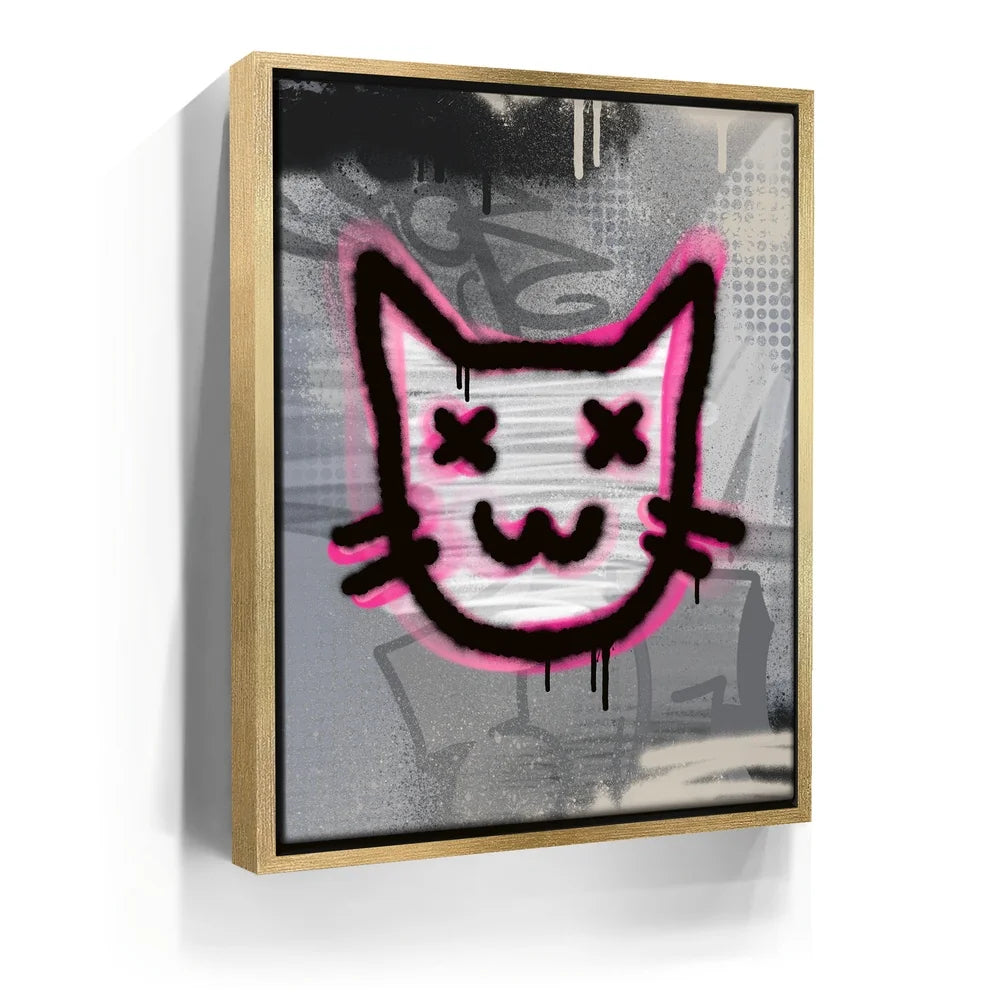 Featured image 7 for Abstract Pink Graffiti Cat