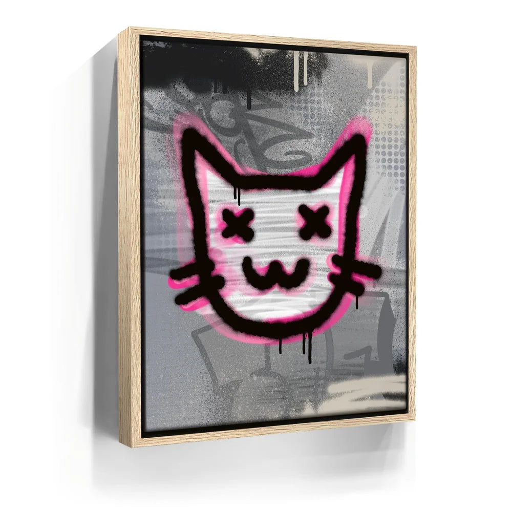 Featured image 9 for Abstract Pink Graffiti Cat