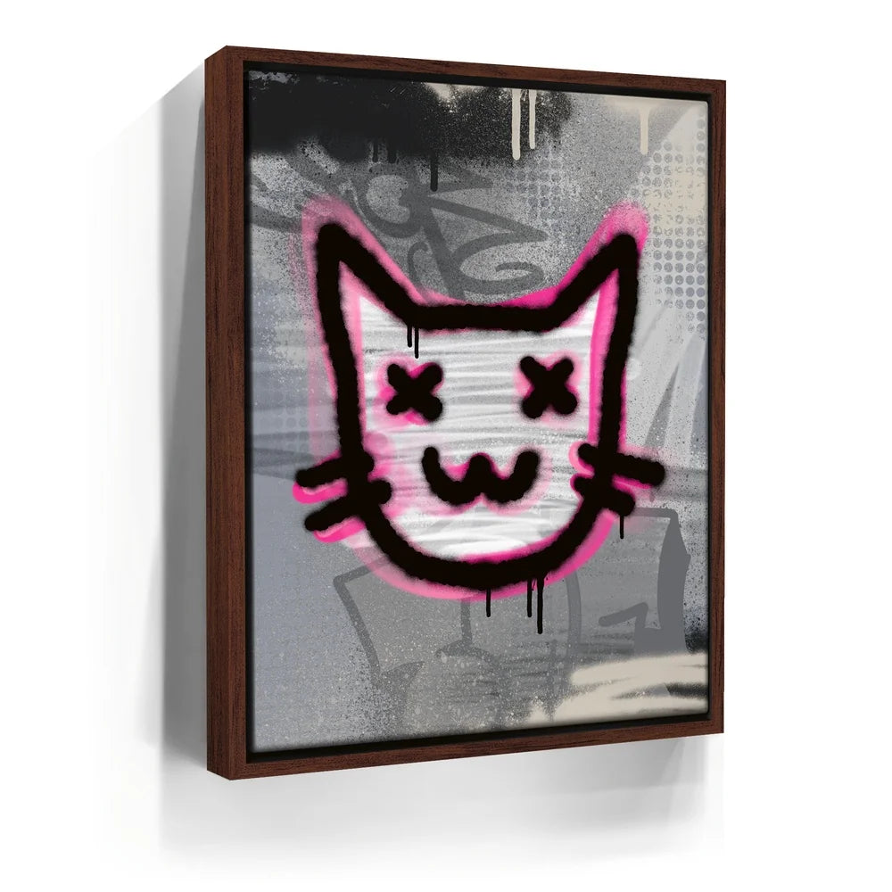 Featured image 10 for Abstract Pink Graffiti Cat