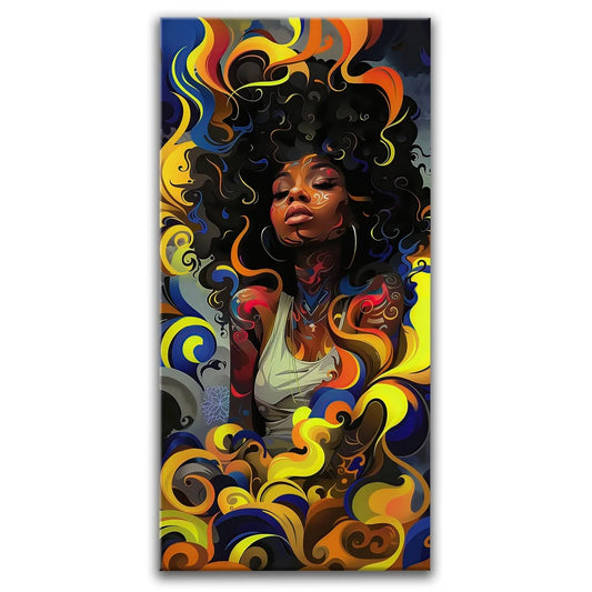 Afro Funk Vibes Posters, Prints, & Visual Artwork TheGoatWallArt PORTRAIT - TALL 15x30 0.75" STANDARD
