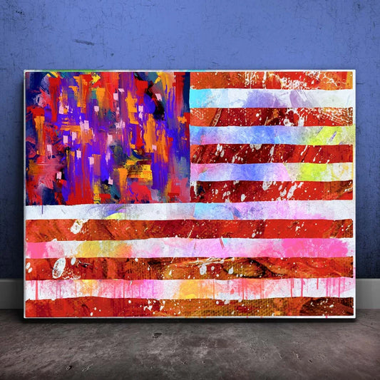 American Flag - Colorful Abstract