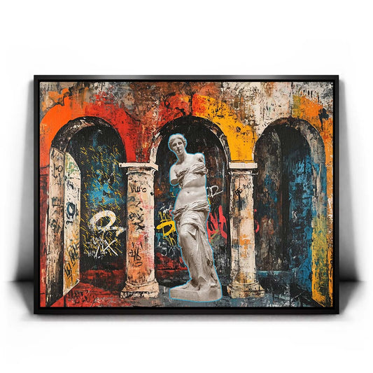 Aphrodite's Tide Posters, Prints, & Visual Artwork TheGoatWallArt LANDSCAPE 24x18 1.70" BLACK FRAME