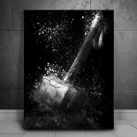 Are You Worthy? - Black & White Posters, Prints, & Visual Artwork TheGoatWallArt PORTRAIT 18x24 0.75" STANDARD