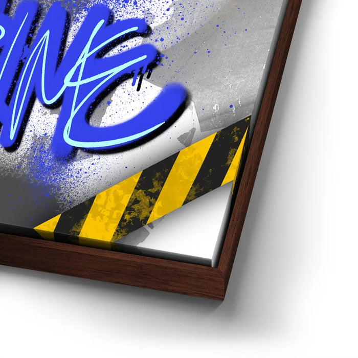 Featured image 15 for Art Is Not A Crime - Blue - Calligraphy