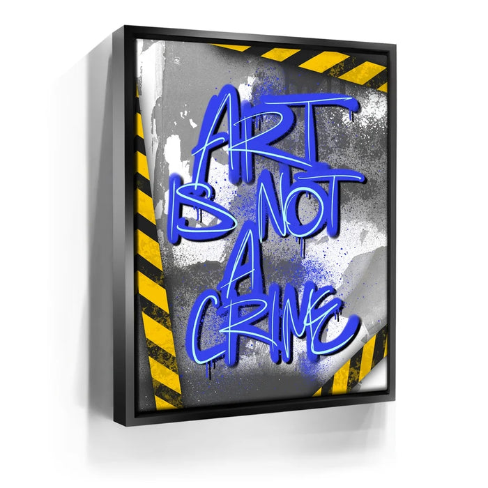 Featured image 6 for Art Is Not A Crime - Blue - Calligraphy