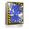 Featured image 8 for Art Is Not A Crime - Blue - Calligraphy