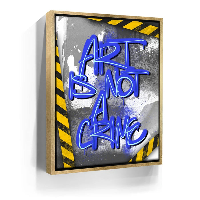 Featured image 8 for Art Is Not A Crime - Blue - Calligraphy