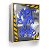 Featured image 10 for Art Is Not A Crime - Blue - Calligraphy