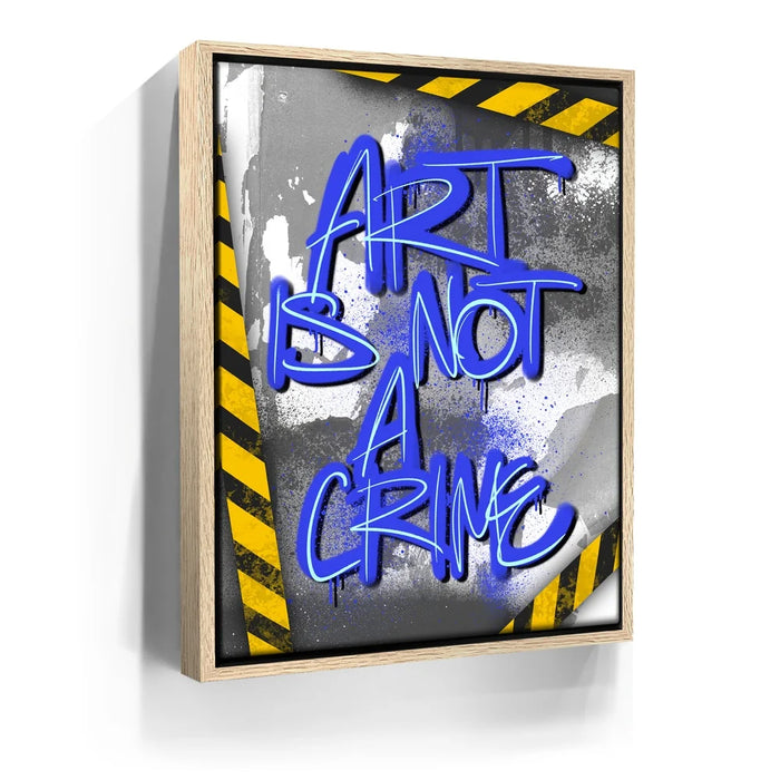 Featured image 10 for Art Is Not A Crime - Blue - Calligraphy