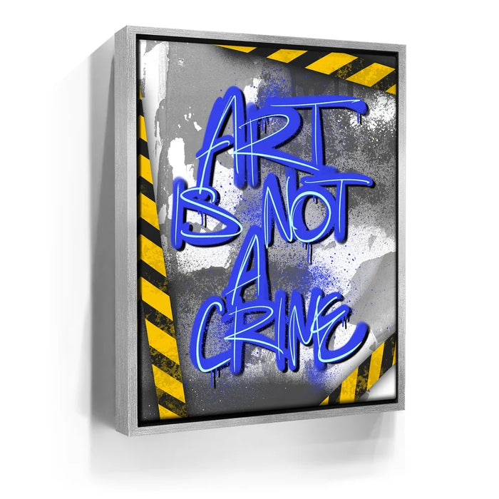 Featured image 9 for Art Is Not A Crime - Blue - Calligraphy