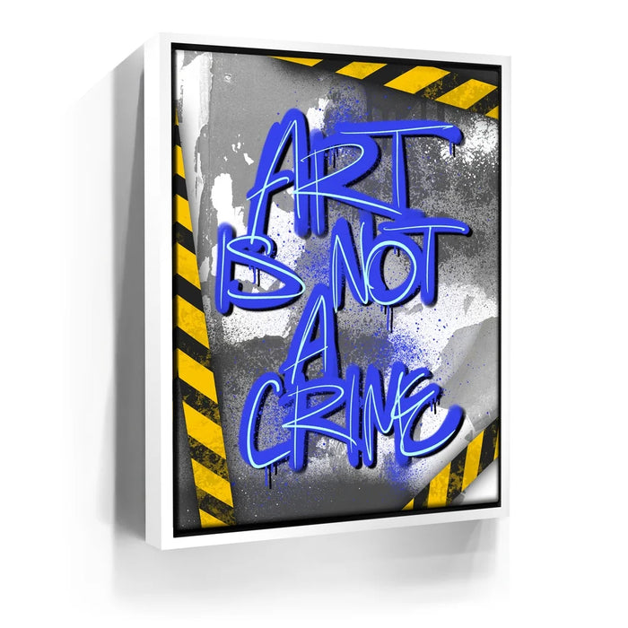 Featured image 7 for Art Is Not A Crime - Blue - Calligraphy
