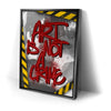 Thumbnail image 2 for Art Is Not A Crime - Red - Calligraphy