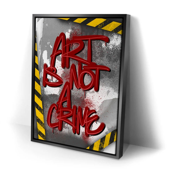 Featured image 2 for Art Is Not A Crime - Red - Calligraphy