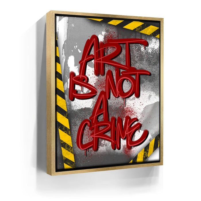 Featured image 8 for Art Is Not A Crime - Red - Calligraphy