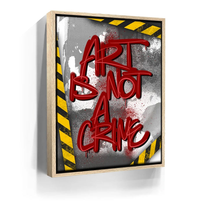 Featured image 10 for Art Is Not A Crime - Red - Calligraphy