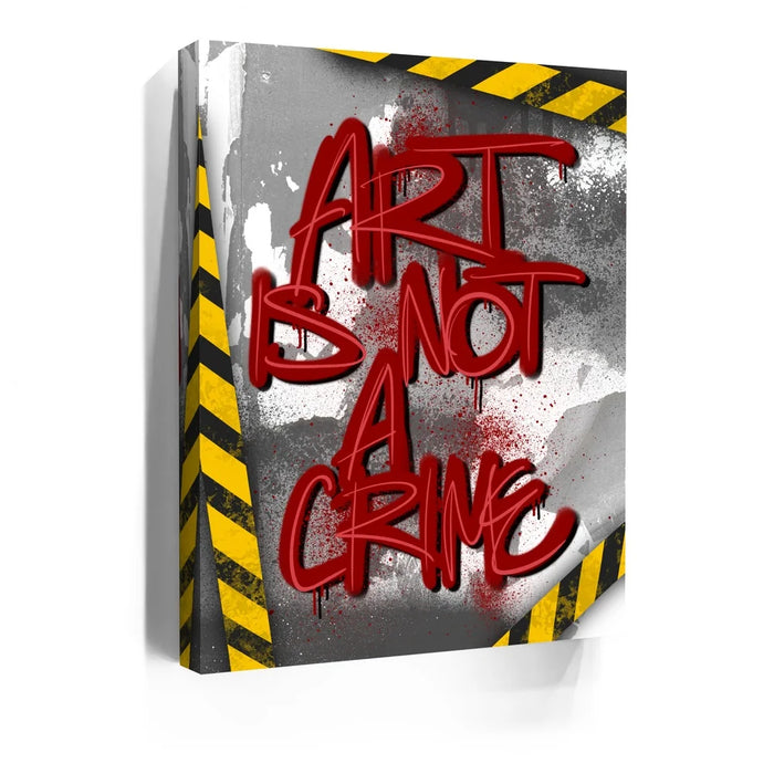 Featured image 5 for Art Is Not A Crime - Red - Calligraphy