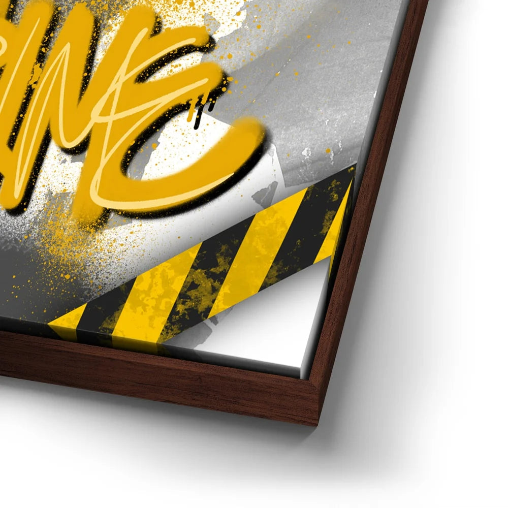 Featured image 15 for Art Is Not A Crime - Yellow - Calligraphy