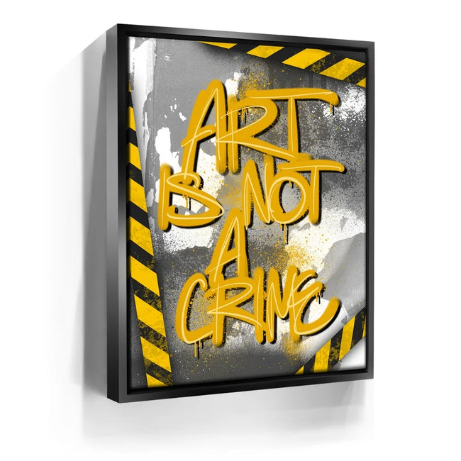 Featured image 6 for Art Is Not A Crime - Yellow - Calligraphy
