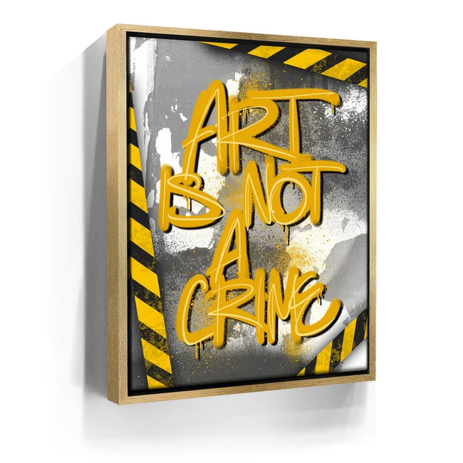 Featured image 8 for Art Is Not A Crime - Yellow - Calligraphy