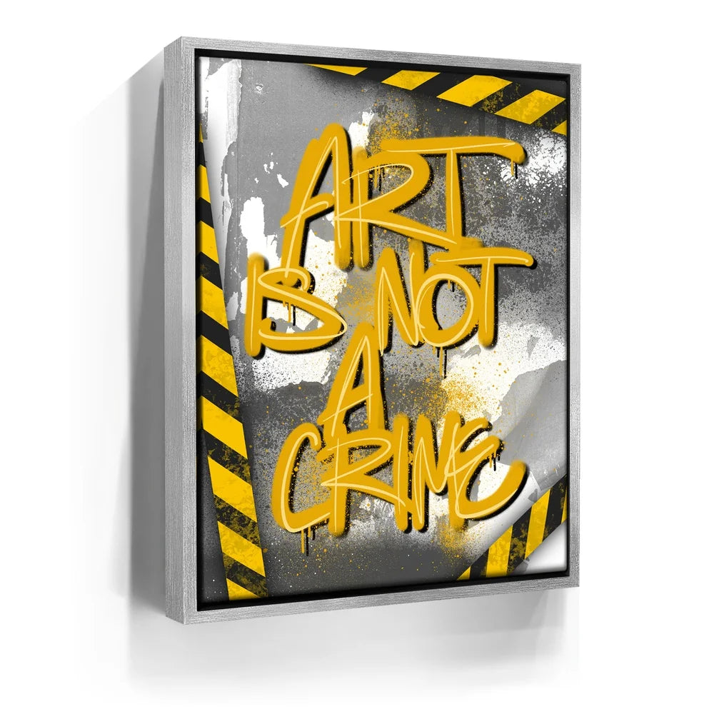 Featured image 9 for Art Is Not A Crime - Yellow - Calligraphy