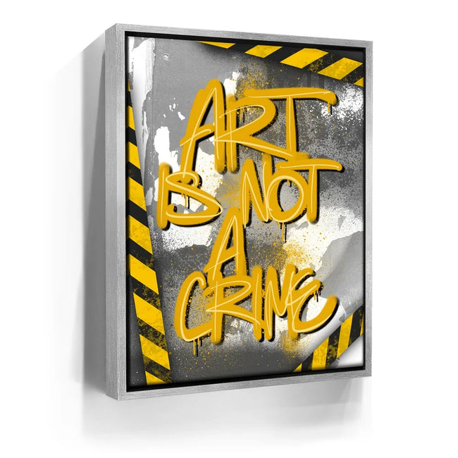 Featured image 9 for Art Is Not A Crime - Yellow - Calligraphy