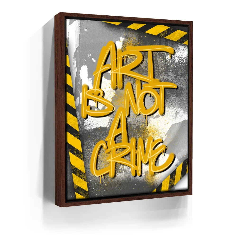 Featured image 11 for Art Is Not A Crime - Yellow - Calligraphy