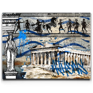 Athens Collage - Calligraphy