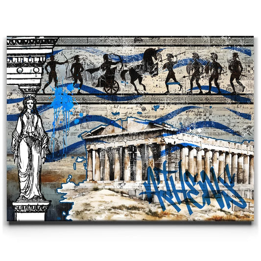 Athens Collage - Calligraphy