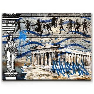 Athens Collage - Calligraphy