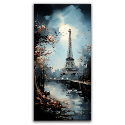 Autumn in Paris - Watercolor Posters, Prints, & Visual Artwork TheGoatWallArt PORTRAIT - TALL 15x30 0.75" STANDARD