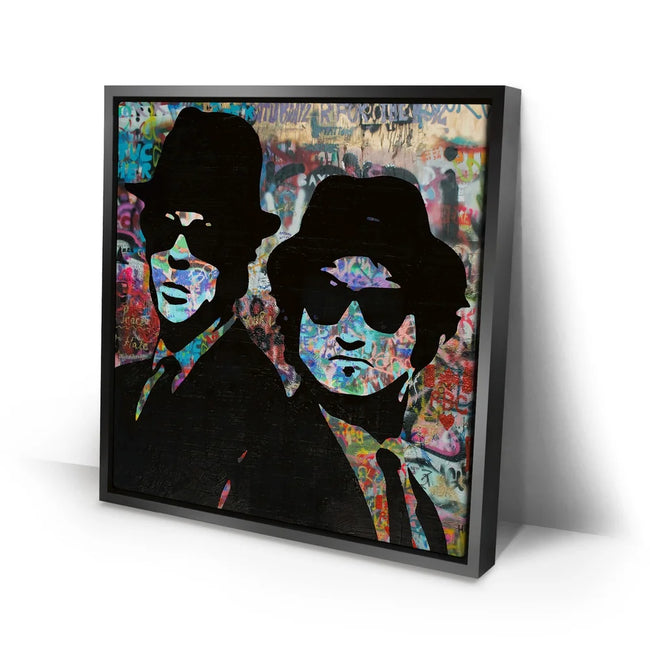 Featured image 2 for BLUES BROTHERS GRAFFITI CANVAS SET - SQUARE