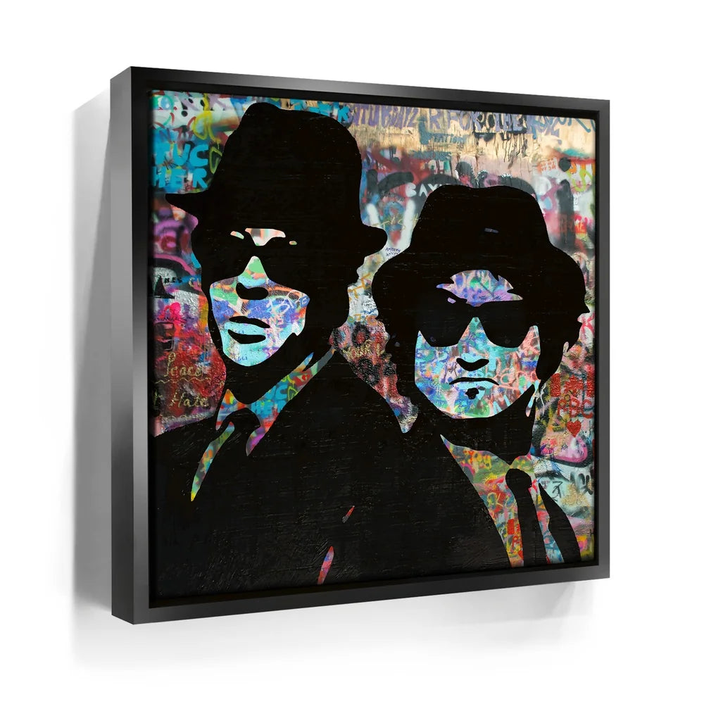 Featured image 6 for BLUES BROTHERS GRAFFITI CANVAS SET - SQUARE