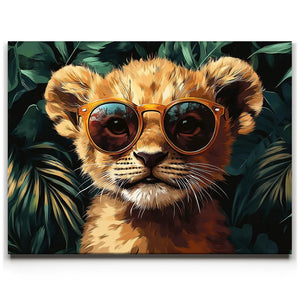 Baby Lion With Glasses
