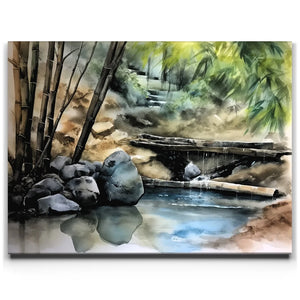 Bamboo Bliss - Watercolor