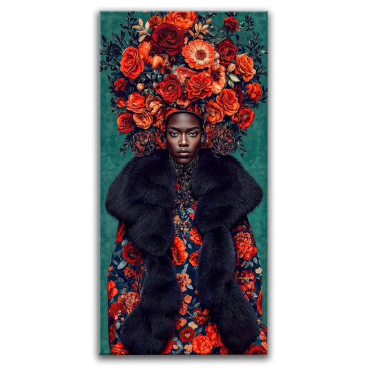 Baroque Bloom Posters, Prints, & Visual Artwork TheGoatWallArt PORTRAIT - TALL 15x30 0.75" STANDARD