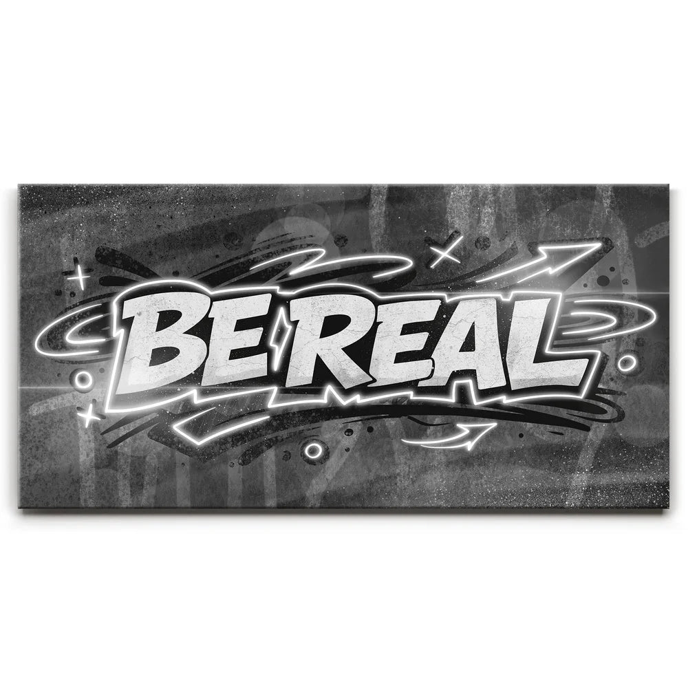 Featured image 1 for Be Real, Black And White - Graffiti
