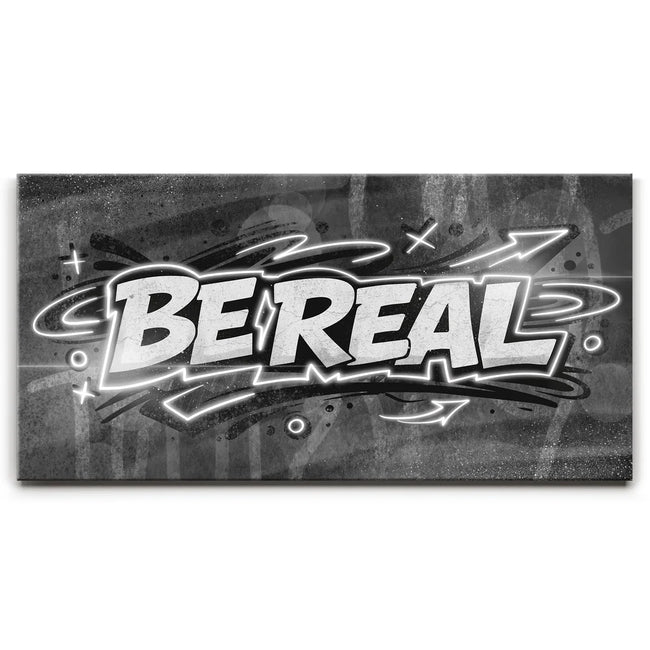 Featured image 1 for Be Real, Black And White - Graffiti