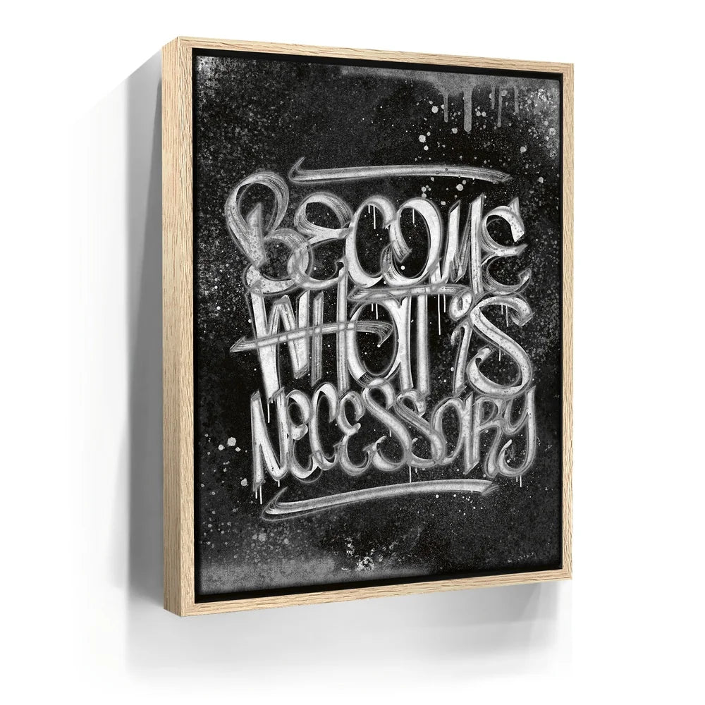 Featured image 9 for Become - Calligraphy Gold - B & W