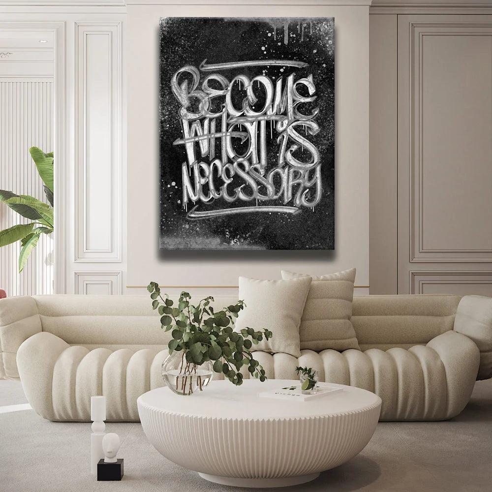 Featured image 2 for Become - Calligraphy Gold - B & W