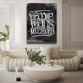 Thumbnail image 2 for Become - Calligraphy Gold - B & W