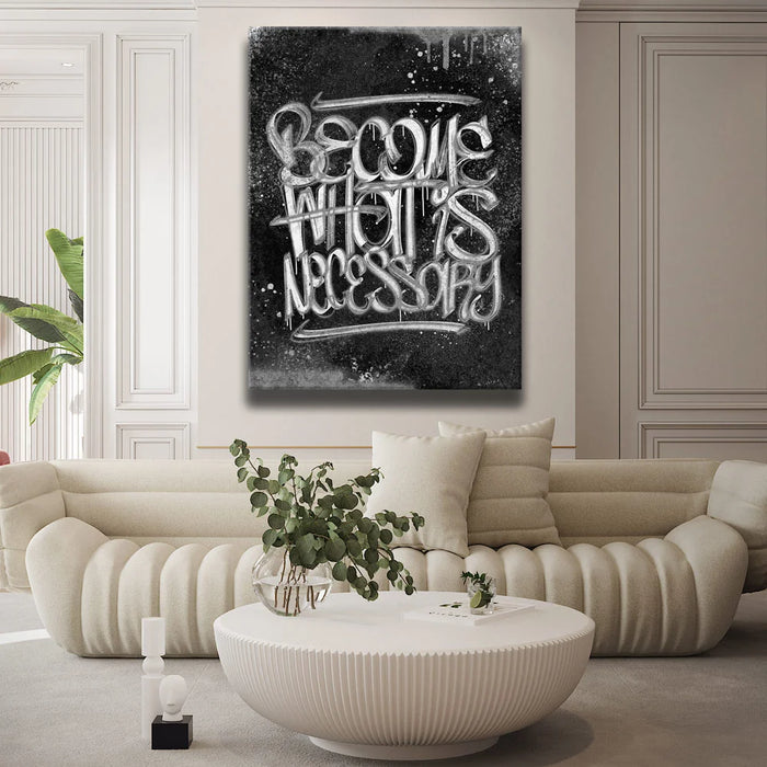 Featured image 2 for Become - Calligraphy Gold - B & W