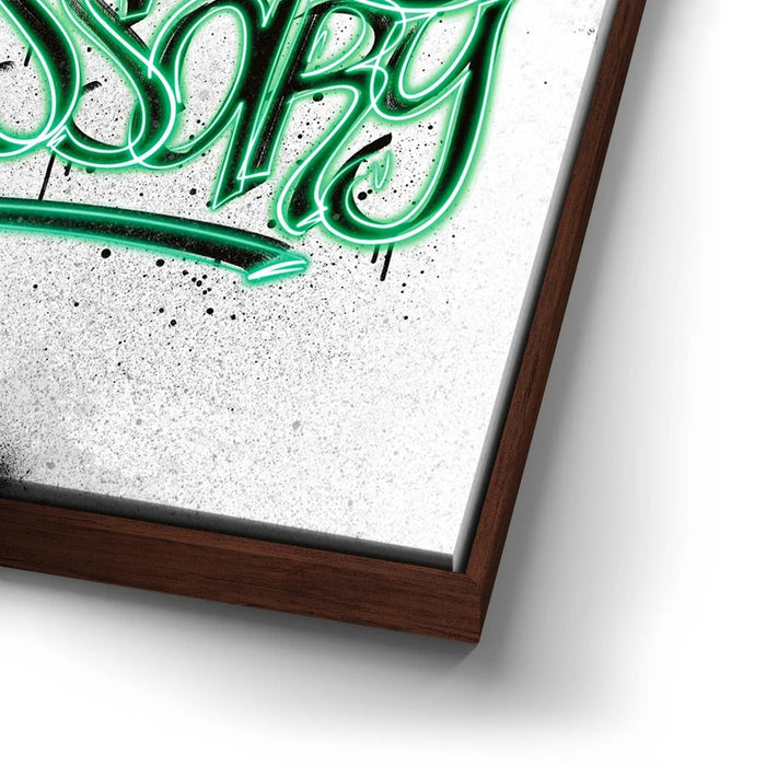 Featured image 14 for Become What Is Necessary - Calligraphy - Green
