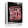 Featured image 6 for Become What Is Necessary - Calligraphy - Red
