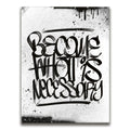 Featured image 1 for Become What Is Necessary - Calligraphy B&W