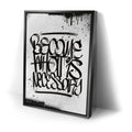 Thumbnail image 2 for Become What Is Necessary - Calligraphy B&W