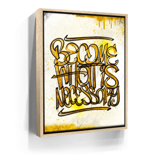 Featured image 9 for Become What Is Necessary - Calligraphy Rustic Gold
