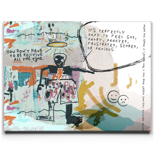 Being Human Posters, Prints, & Visual Artwork TheGoatWallArt LANDSCAPE 24x18 0.75" STANDARD