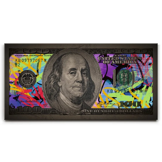 Benjamin - Graffiti Posters, Prints, & Visual Artwork TheGoatWallArt LANDSCAPE - WIDE 30x15 0.75" STANDARD