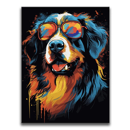 Bernese Mountain Dog Rockstar Posters, Prints, & Visual Artwork TheGoatWallArt PORTRAIT 18x24 0.75" STANDARD