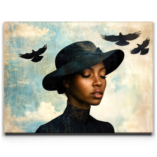 Blackbird Prayers Posters, Prints, & Visual Artwork TheGoatWallArt LANDSCAPE 24x18 0.75" STANDARD